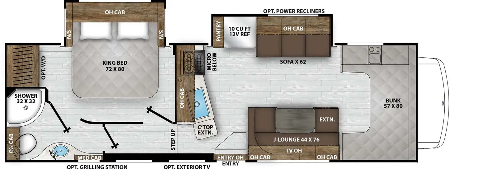 308KB - Ford E-450 Floorplan Image